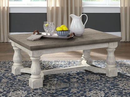 Havalance - Rectangular Cocktail Table - Gray / White by Ashley – view 4