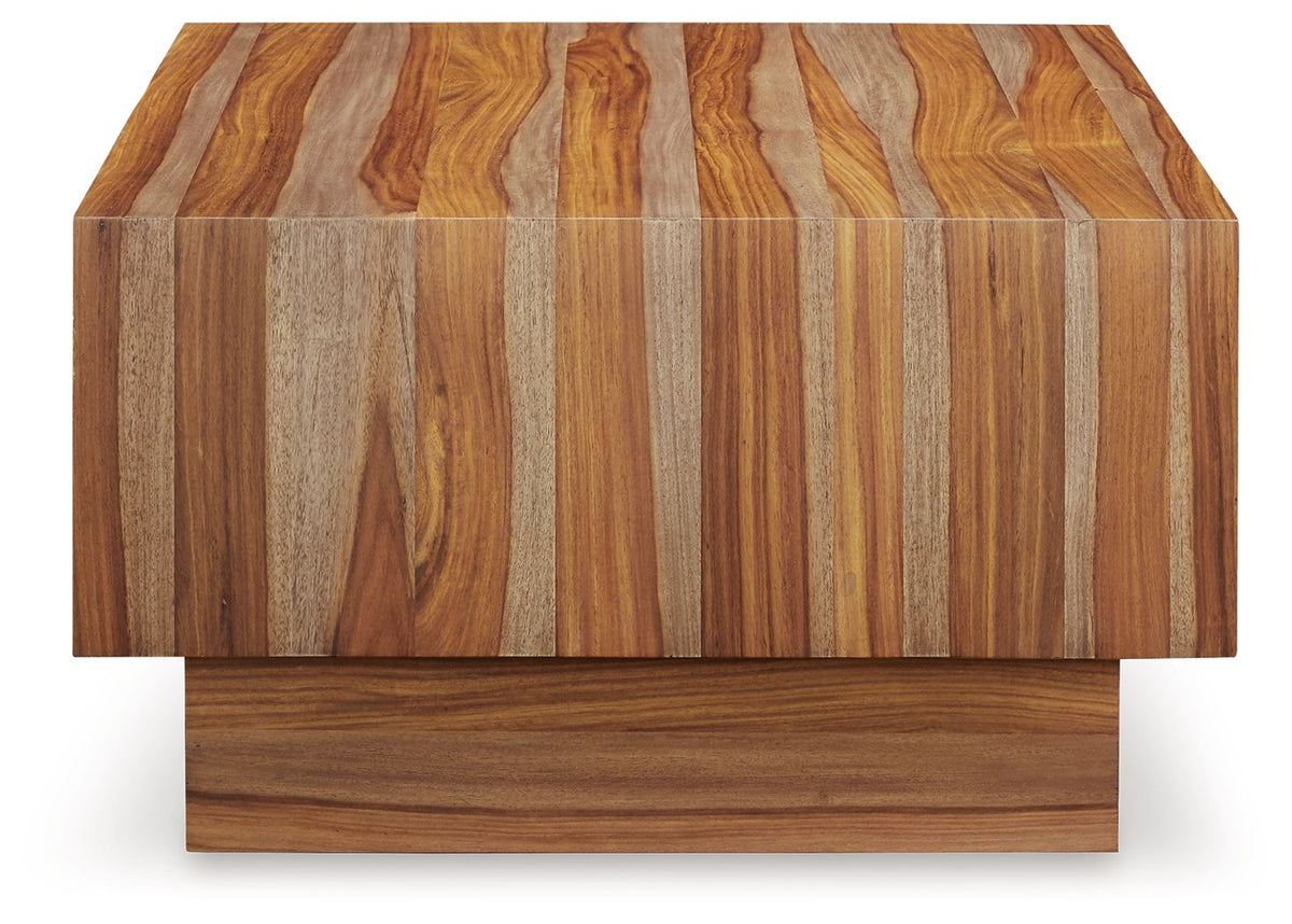 Dressonni - Rectangular Cocktail Table - Brown by Ashley – view 2