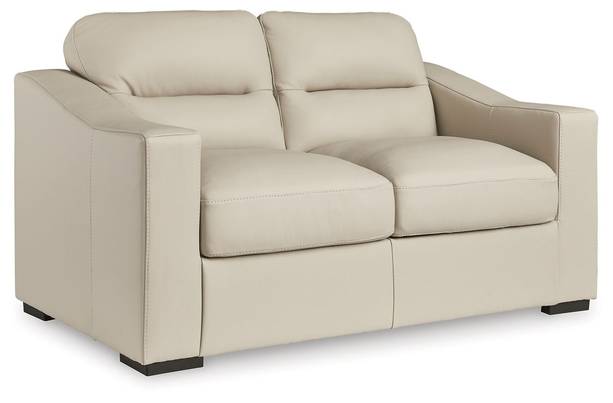 Treasure Trove - Loveseat - Almond by Ashley – Stationary Loveseats