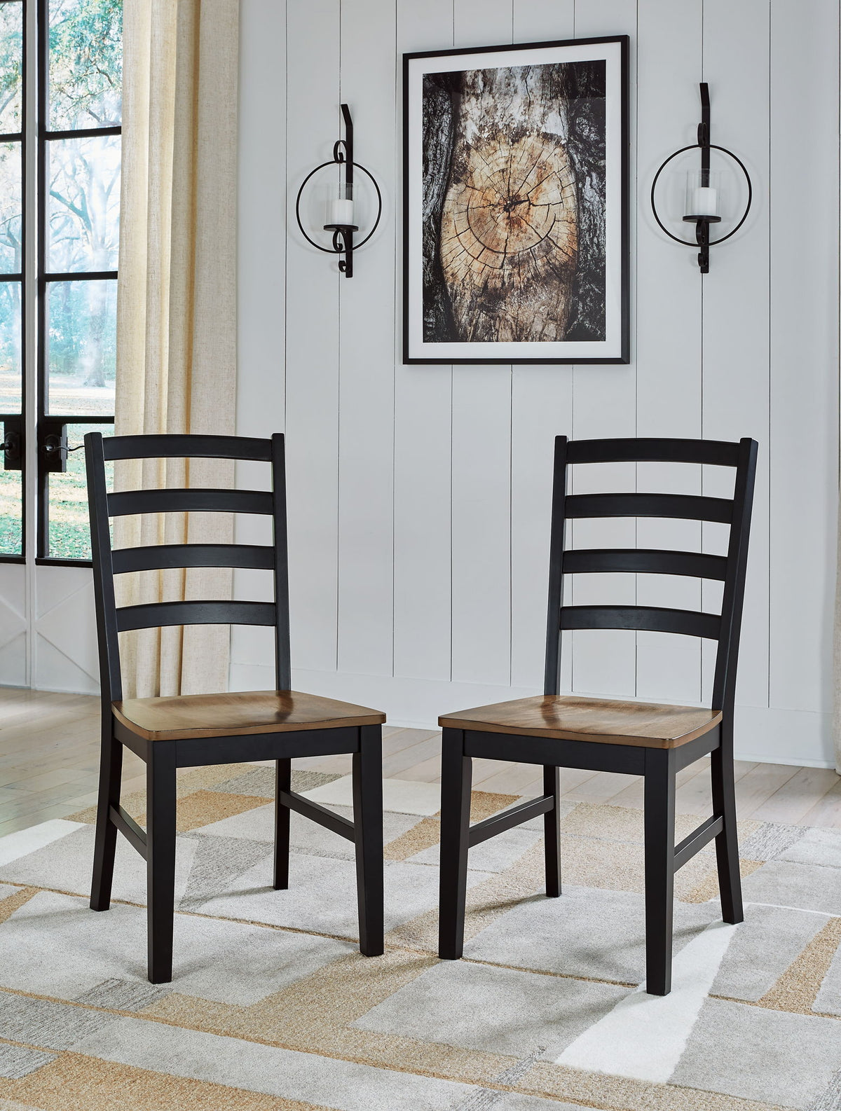 Wildenauer - Dining Room Side Chair (Set of 2) - Brown / Black by Ashley – view 4