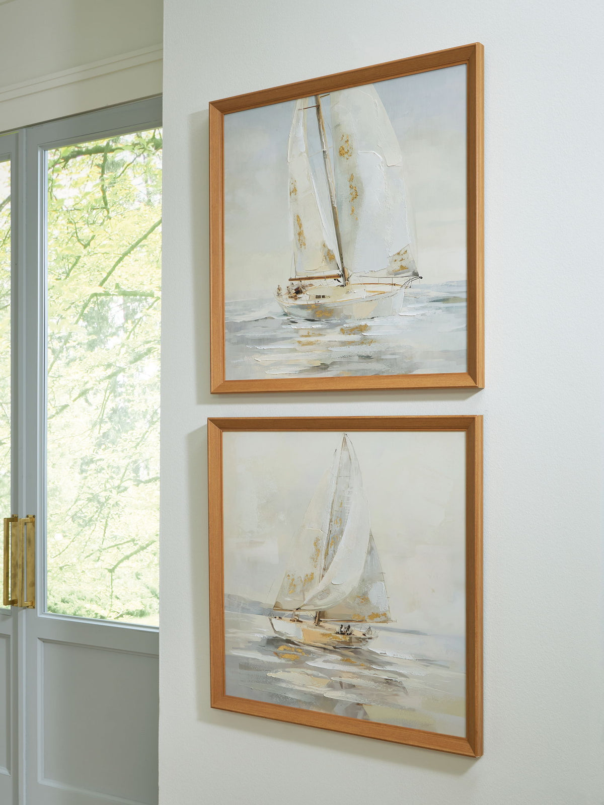 Winbrook - Wall Art Set (Set of 2) - Gray / Tan / Gold Finish by Ashley – view 3