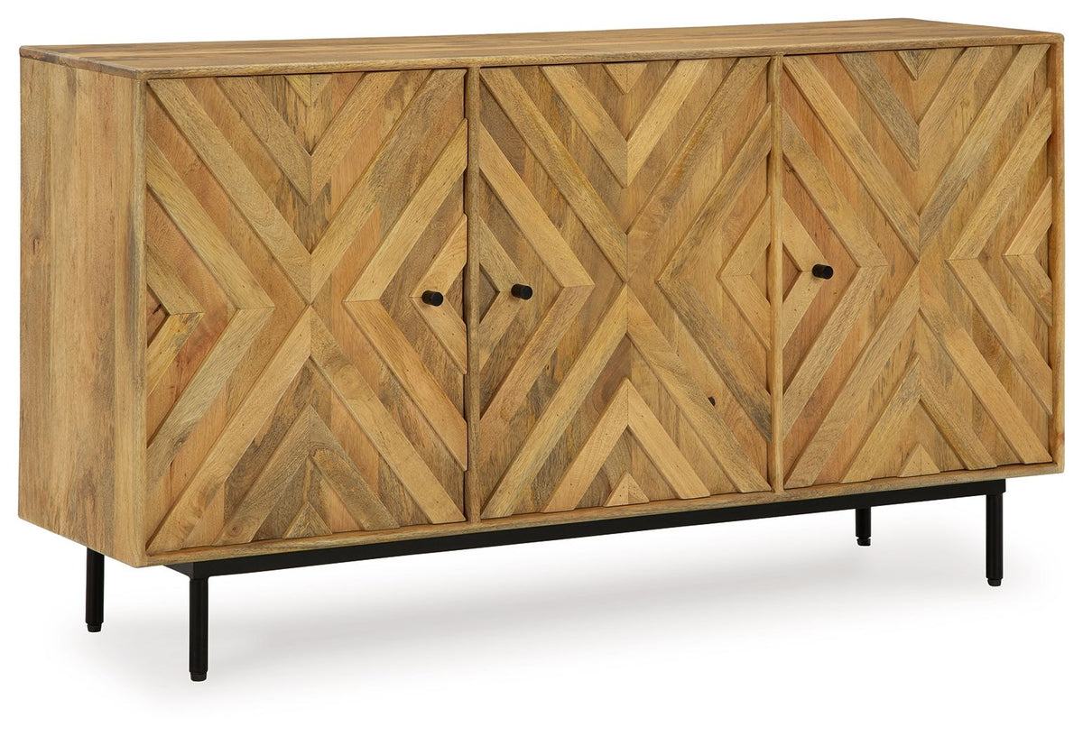 Cadewick - Accent Cabinet - Natural by Ashley – Accent Cabinets