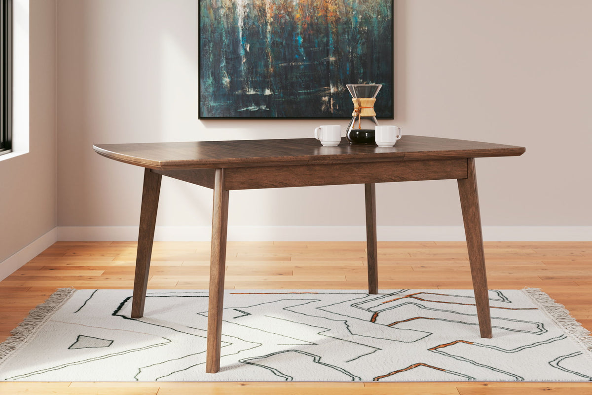 Lyncott - Rectangular Dining Room Butterfly Extension Table - Brown by Ashley – view 3