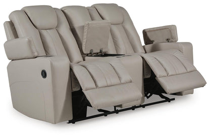 Elevate Edges - Glide Reclining Loveseat With Console - Coin by Ashley – view 4