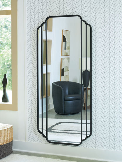 Antigone - Floor Mirror - Black by Ashley – view 4