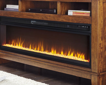 Entertainment Accessories - Wide Fireplace Insert - Black by Ashley – view 4