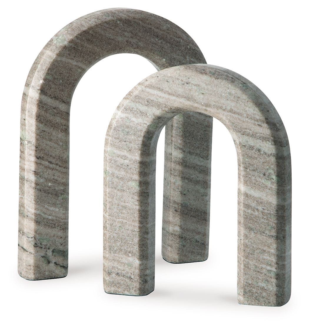 Keithton - Sculpture Set (Set of 2) - Taupe by Ashley – Sculptures & Figurines
