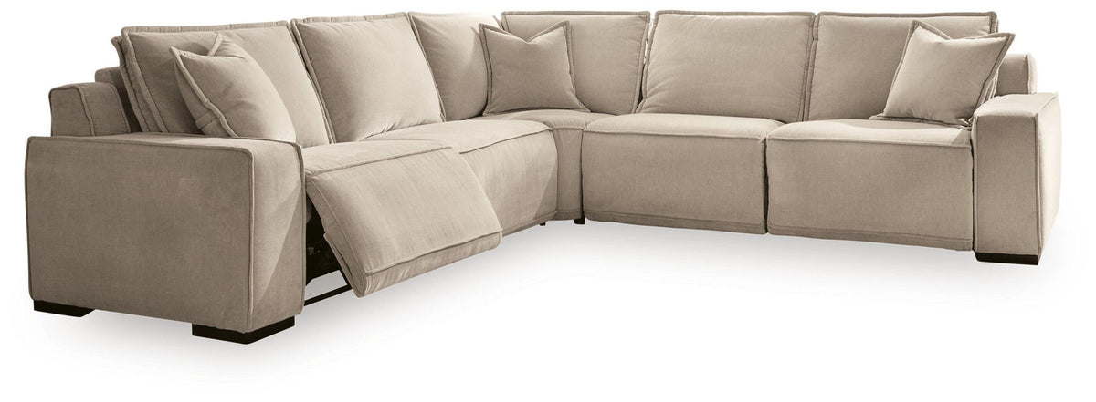 Carceri - 5-Piece Power Sectional Reclining Sofa - Cashmere – Reclining Sectionals