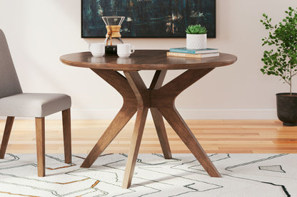 Lyncott - Round Dining Room Table - Brown by Ashley – view 3