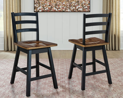 Wildenauer - Swivel Stool (Set of 2) by Ashley – view 8