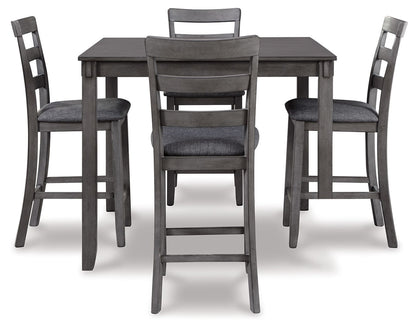 Bridson - Square Counter TBL Set (Set of 5) - Gray by Ashley – view 3