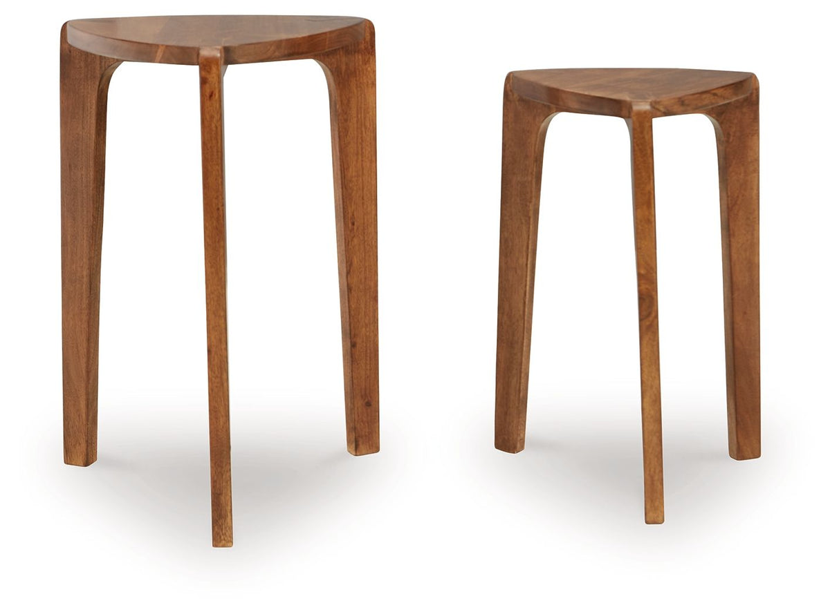 Brynnleigh - Accent Table Set (Set of 2) - Medium Brown by Ashley – view 4