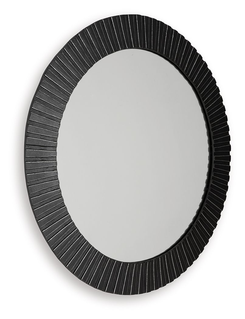 Ozias - Accent Mirror - Black by Ashley – view 4