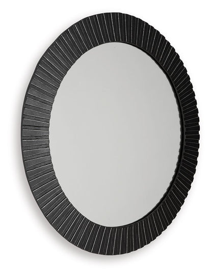 Ozias - Accent Mirror - Black by Ashley – view 4