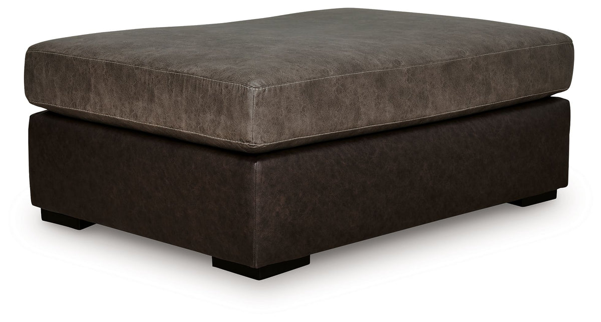 Castille Way - Oversized Accent Ottoman - Fossil by Ashley – Accent Ottomans