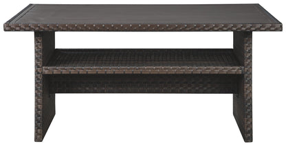 Easy Isle - RECT Multi-Use Table - Dark Brown / Beige by Ashley – view 4