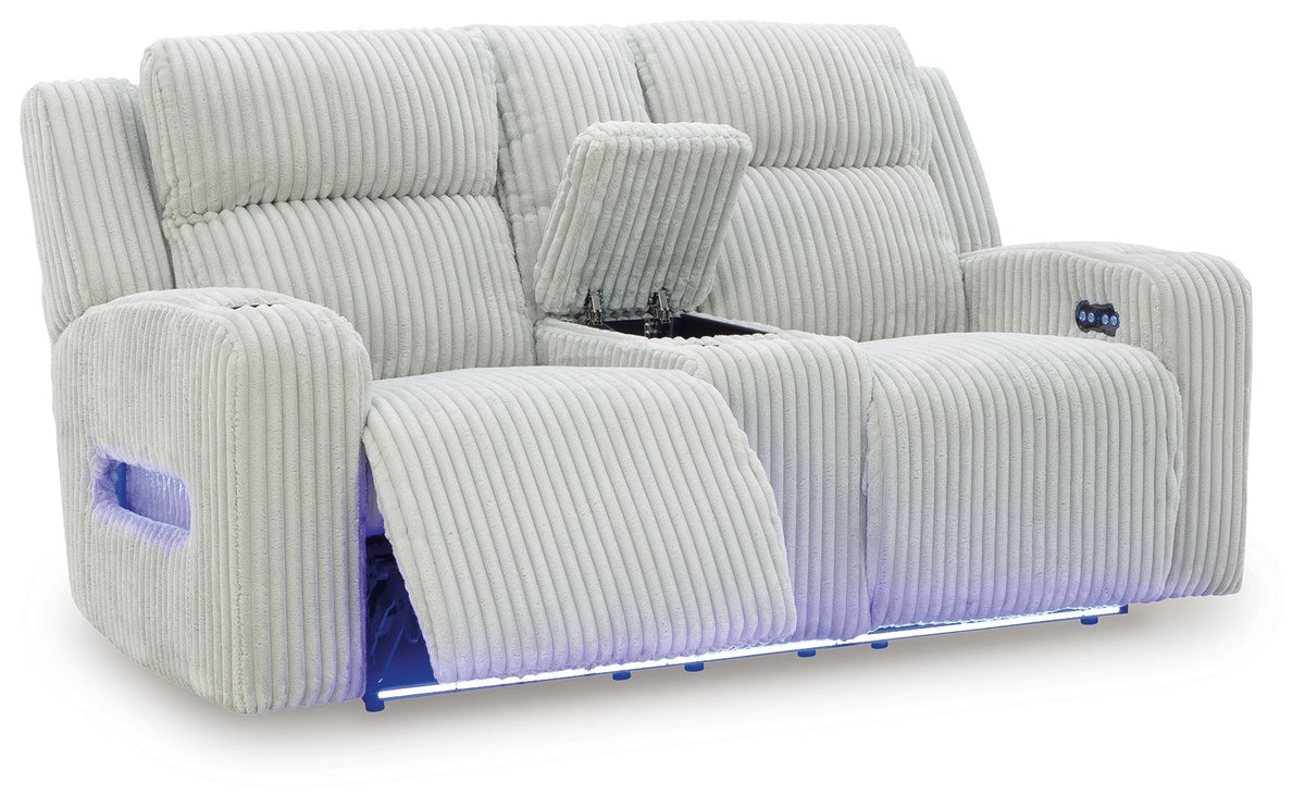 Forest Lake - Power Reclining Loveseat With Console / Adj Headrest by Ashley – view 5