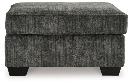 Lonoke - Ottoman - Gunmetal by Ashley – view 4