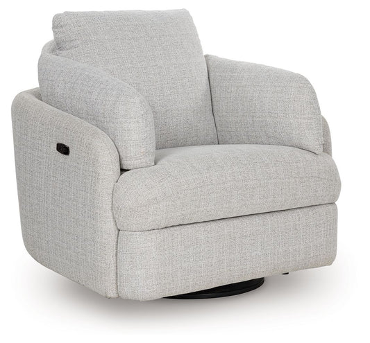 Alainmont Next-Gen Nuvella - Swivel Power Recliner - Stone by Ashley – Swivel Chairs