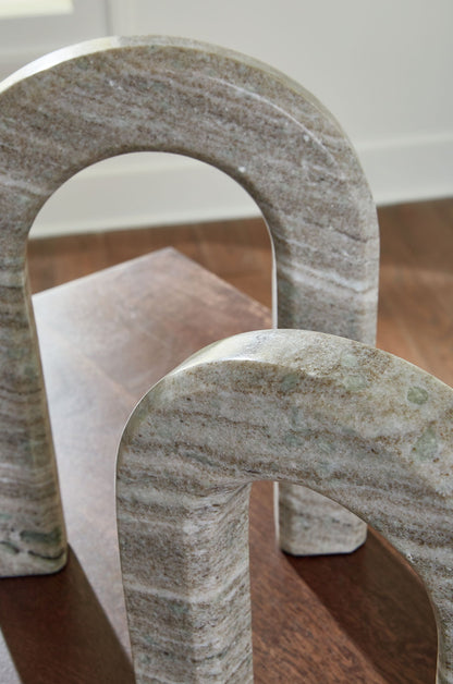 Keithton - Sculpture Set (Set of 2) - Taupe by Ashley – view 3
