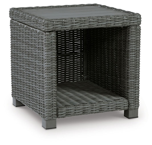 Elite Park - Square End Table - Gray by Ashley – End Tables