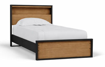 Kozmour - Bookcase Complete Bed Frame by Ashley – Panel Beds