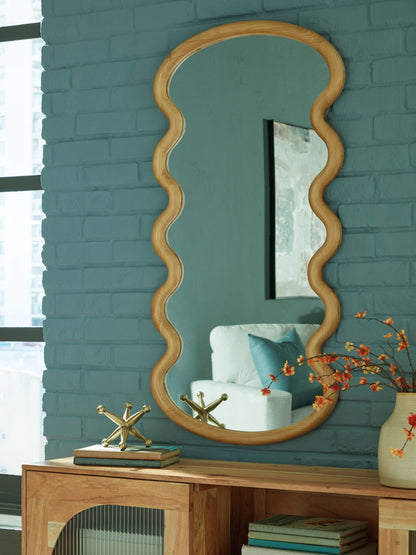 Serendis - Accent Mirror - Brown by Ashley – view 3