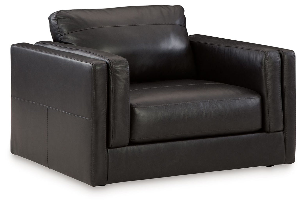 Amiata - Chair And A Half - Onyx by Ashley – Arm Chairs