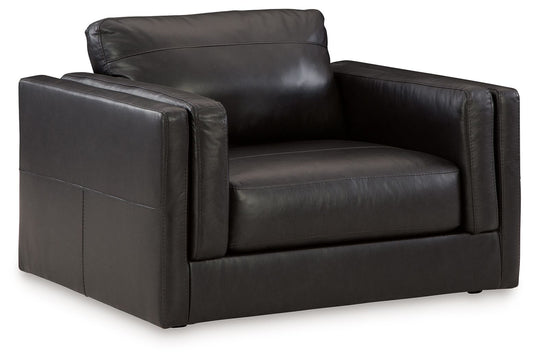 Amiata - Chair And A Half - Onyx by Ashley – Arm Chairs