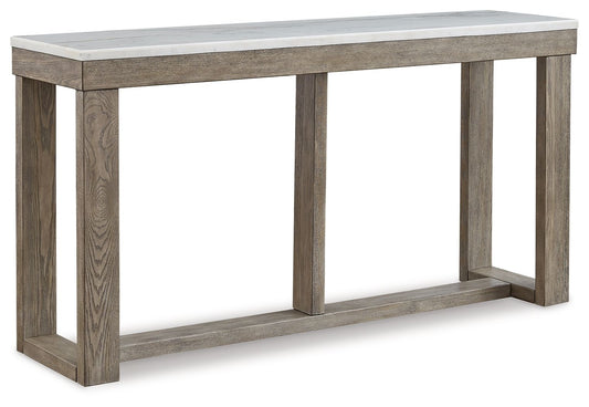 Loyaska - Sofa Table - Brown / Ivory by Ashley – Sofa Tables