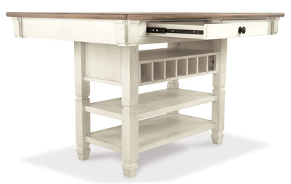 Bolanburg - Rectangular Dining Room Counter Table - Beige by Ashley – view 3