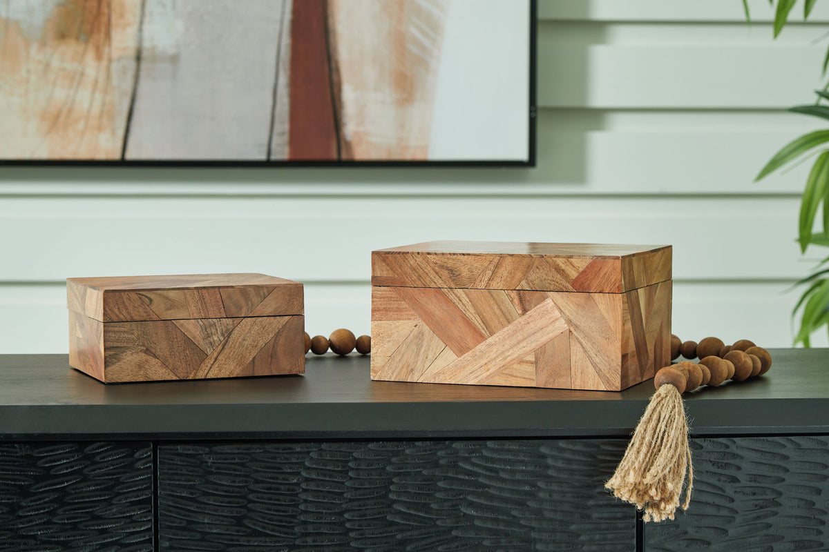 Antford - Box Set (Set of 2) - Brown by Ashley – view 4