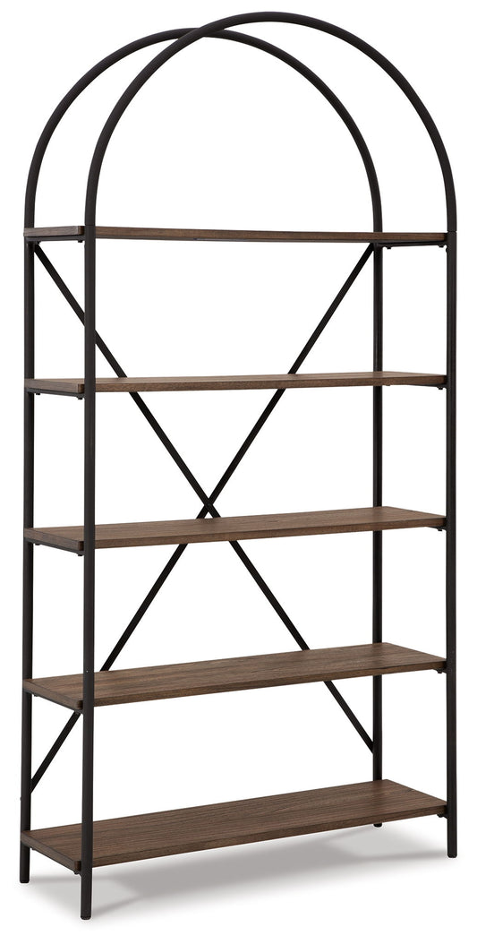 Galtbury - Bookcase - Brown / Black by Ashley – Etageres