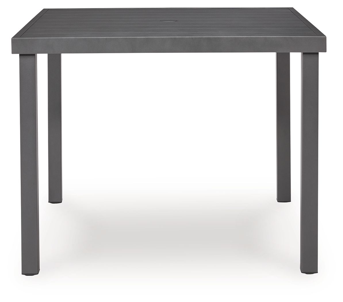 Rocky Creek - Square Dining Table With Umbrella Option - Gray by Ashley – view 4