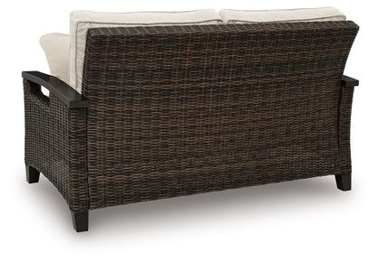 Monterey Point - Loveseat With Cushion - Dark Brown by Ashley – view 4