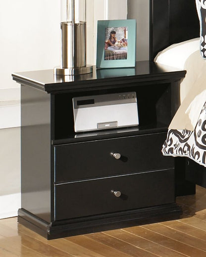 Maribel - One Drawer Night Stand - Black by Ashley – view 4