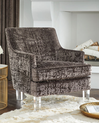Gloriann - Accent Chair - Charcoal by Ashley – view 4