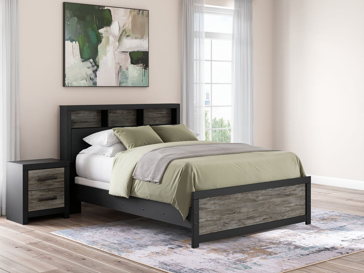 Broachmyn - Lighted Bookcase Panel Bed by Ashley – view 4
