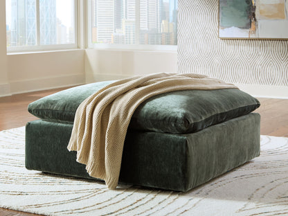 Carriage View - Oversized Accent Ottoman - Jade – view 4