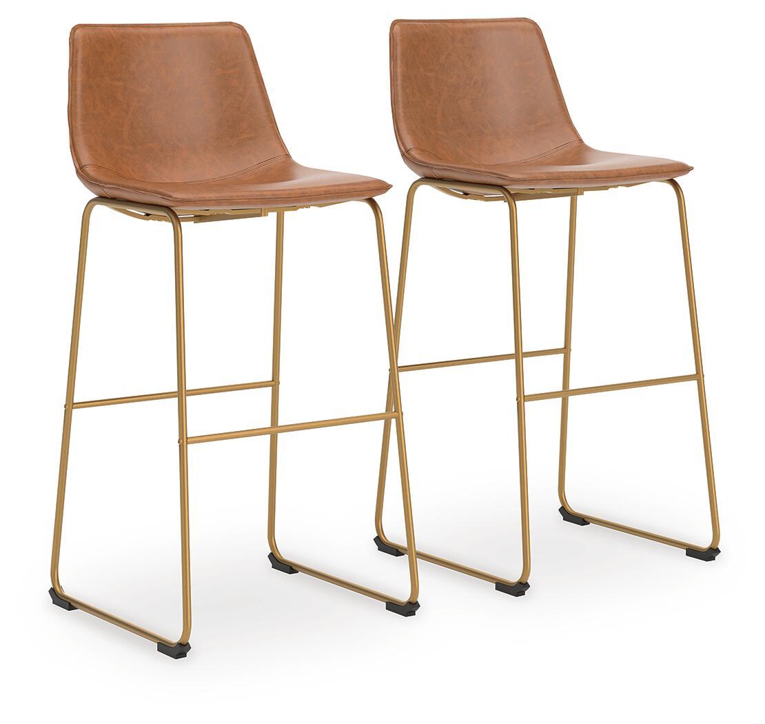 Ciabori - Tall Upholstered Barstool (Set of 2) by Ashley – Stool Sets