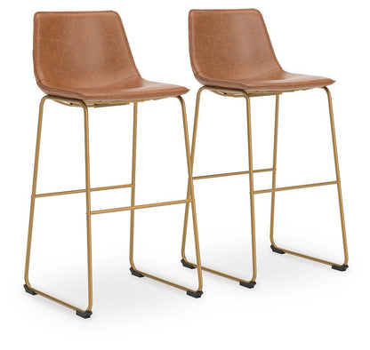 Ciabori - Tall Upholstered Barstool (Set of 2) by Ashley – Stool Sets