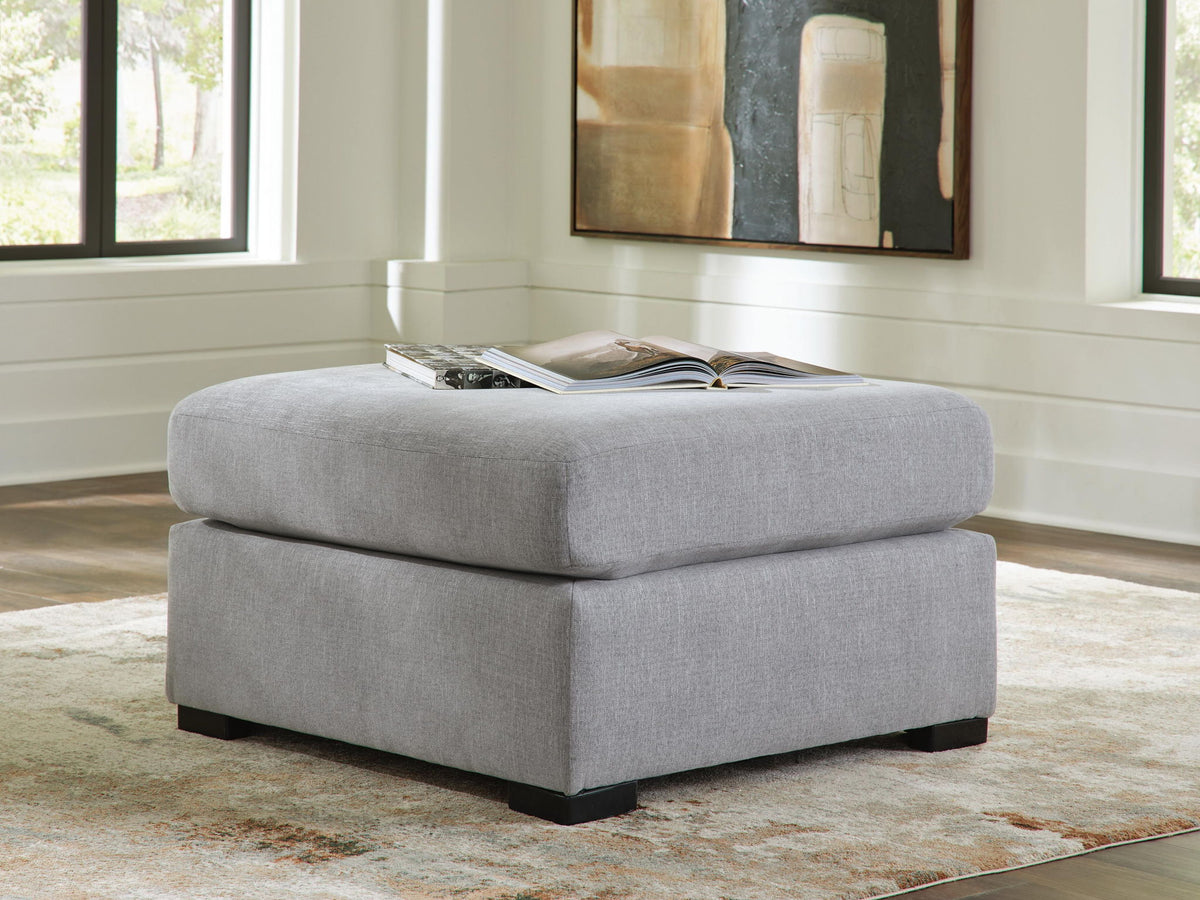 Lakepoint - Oversized Accent Ottoman - Nickel – view 3