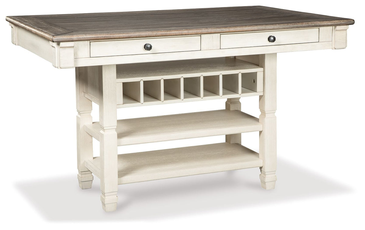 Bolanburg - Rectangular Dining Room Counter Table - Beige by Ashley – Counter Tables