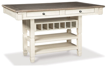 Bolanburg - Rectangular Dining Room Counter Table - Beige by Ashley – Counter Tables