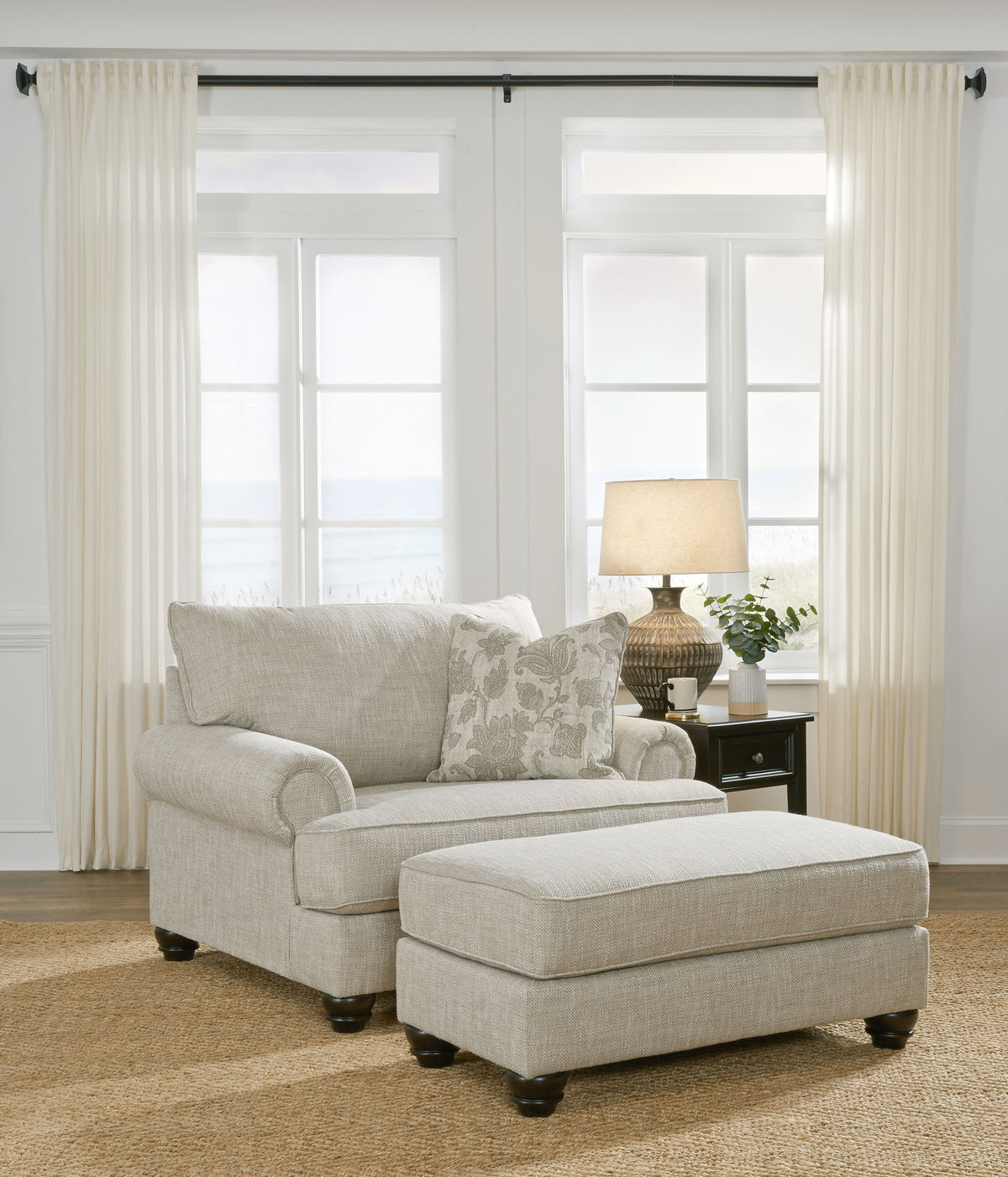 Asanti - Living Room Set – Stationary Chair & Ottoman