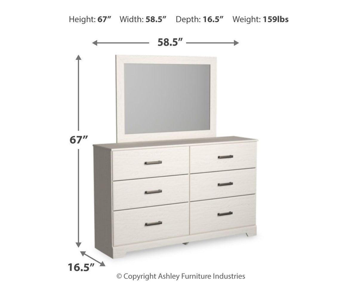 Stelsie - Dresser, Mirror - White by Ashley – view 4