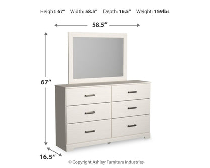 Stelsie - Dresser, Mirror - White by Ashley – view 4