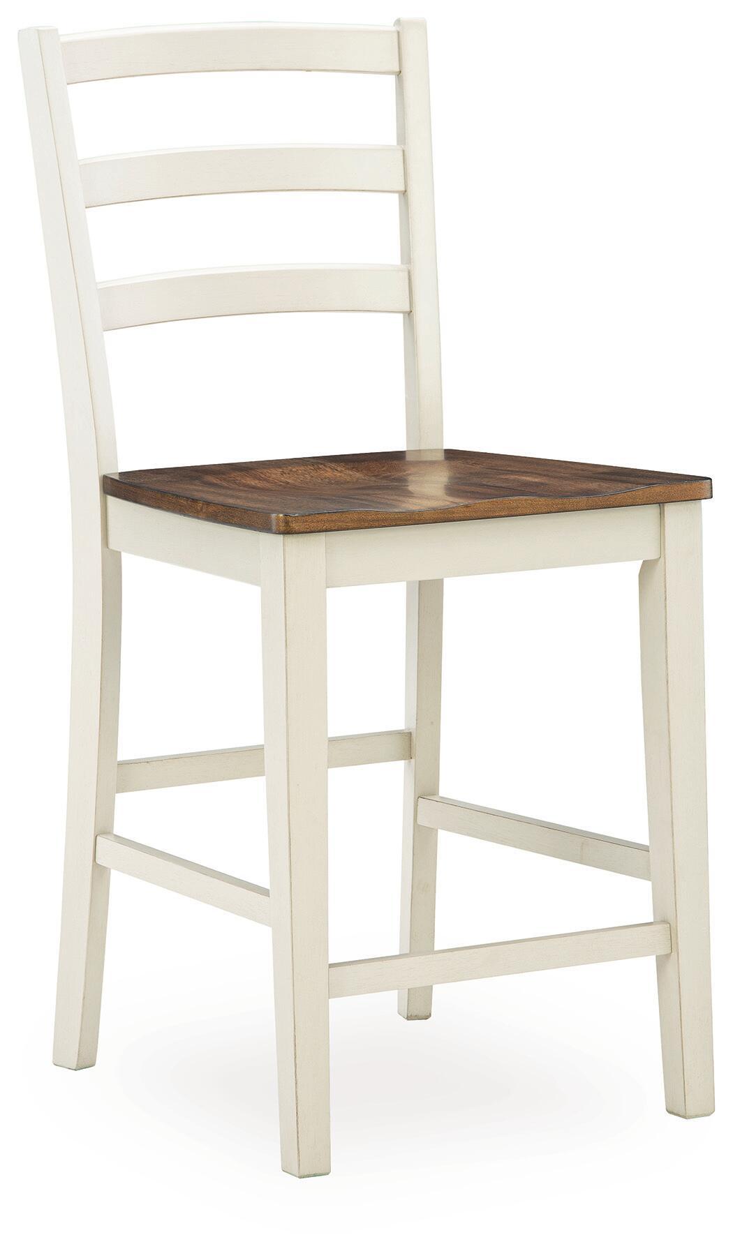Brinfern - Barstool (Set of 2) - Brown / Antique White by Ashley – view 4