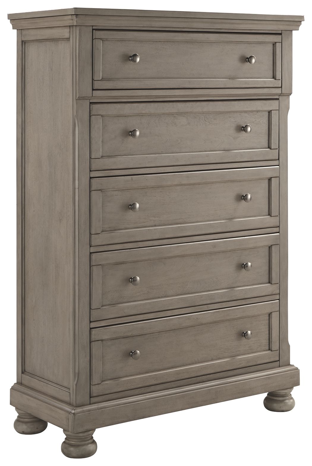 Lettner - Five Drawer Chest - 2-handles - Light Gray by Ashley – Accent Chests