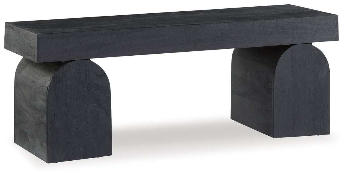 HoLGrove - Accent Bench - Black by Ashley – Accent Benches
